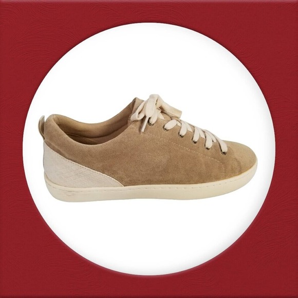 White Raven Sneakers Lace Up‎ Brown Leather Shoes Women's Size 10 - Picture 8 of 16